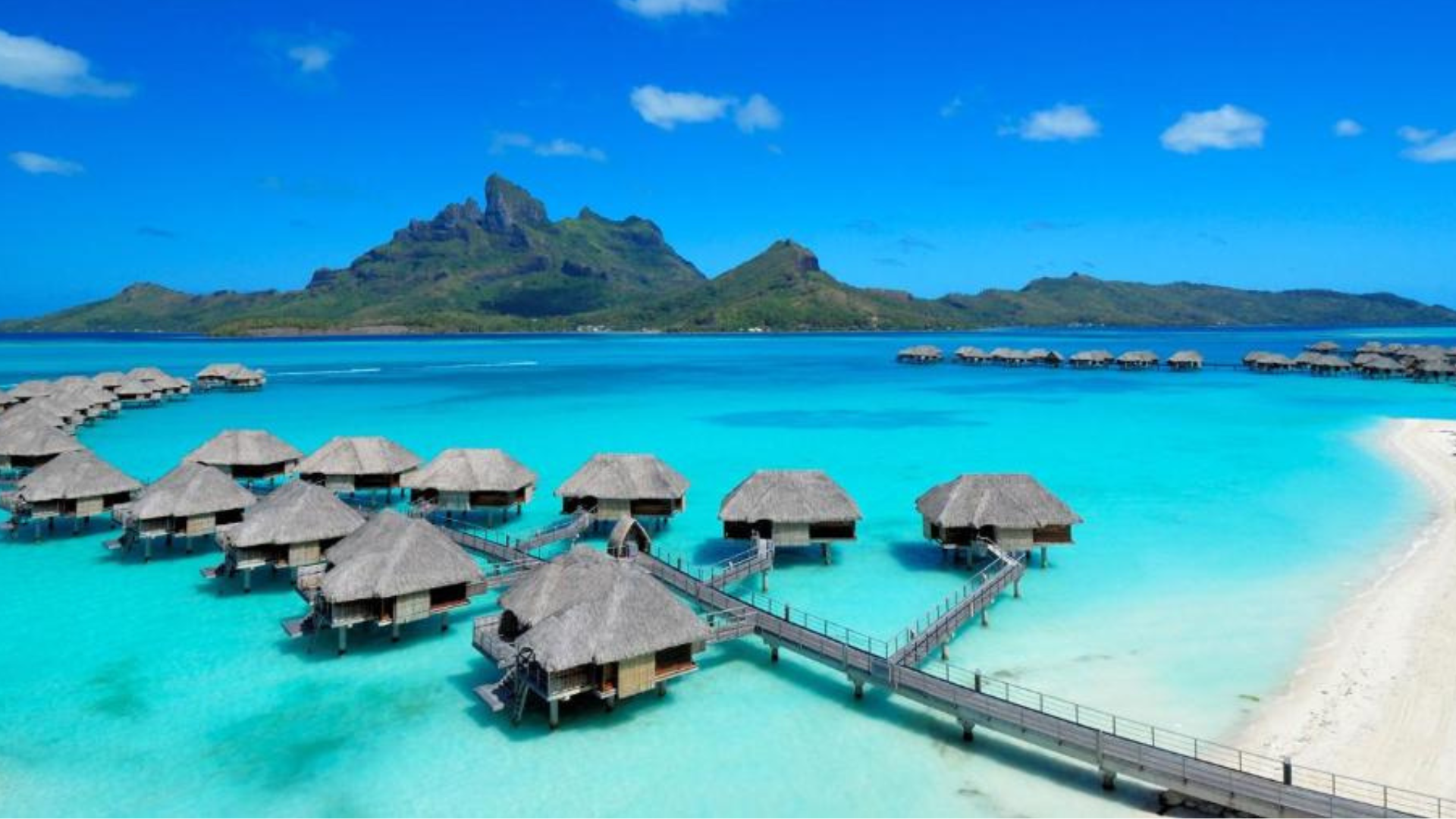 The Four Seasons Hotel in Bora Bora