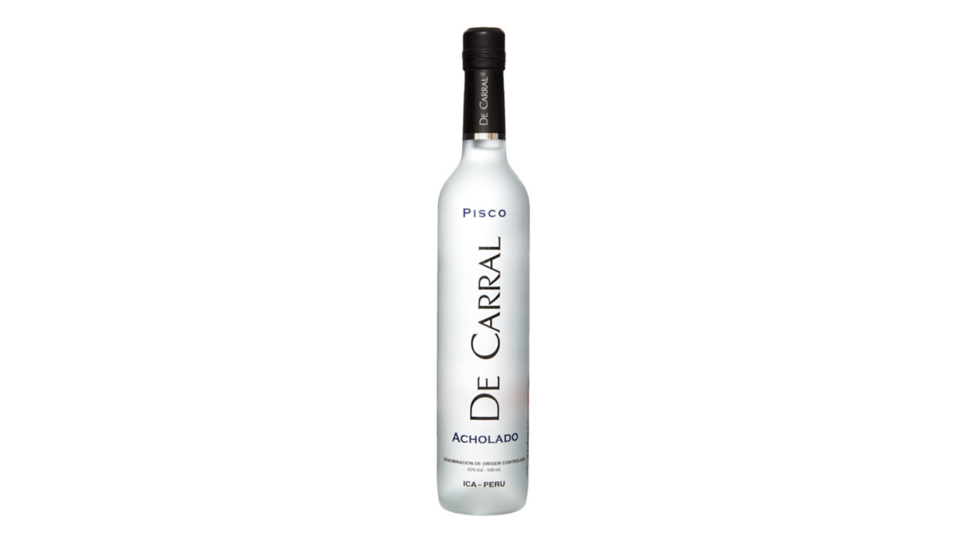 De Carral Acholado pisco bottle