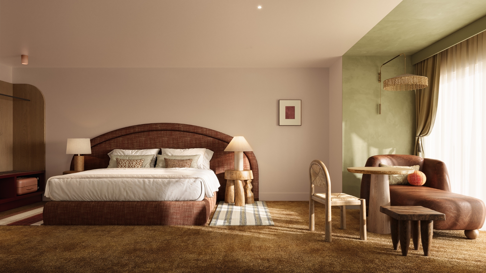Custom furniture, earthy tones and plenty of texture make for stunning ambience at Hyde Perth 