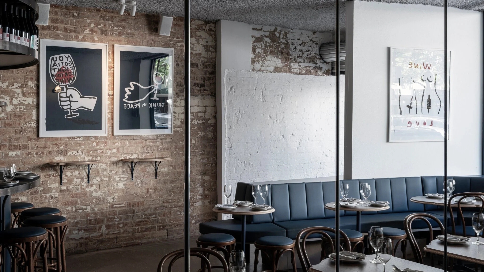 The dining space at Cafe Paci