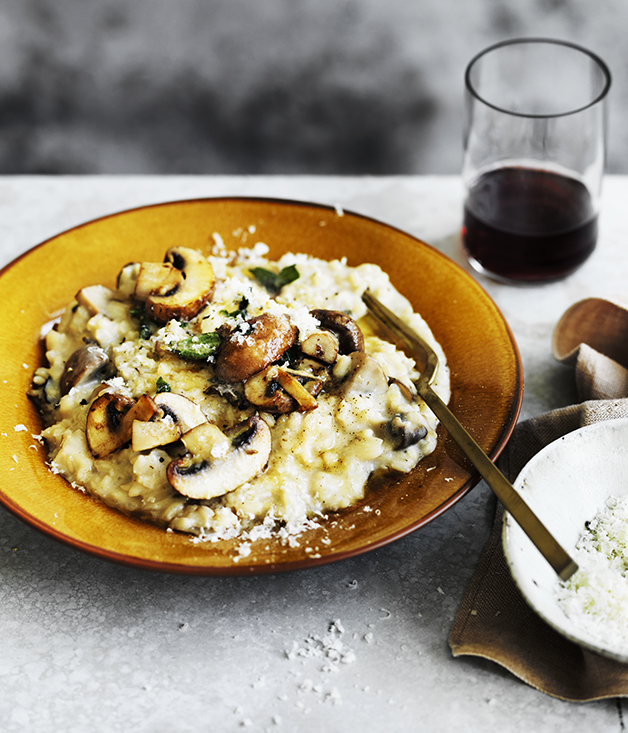 Mushroom and mascarpone risotto