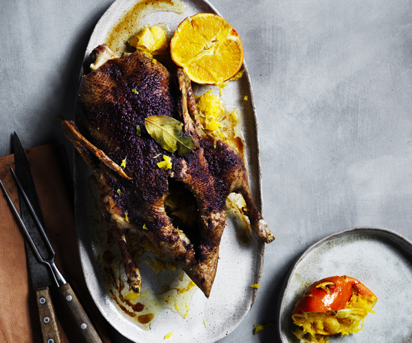 Duck with orange and quatre épices