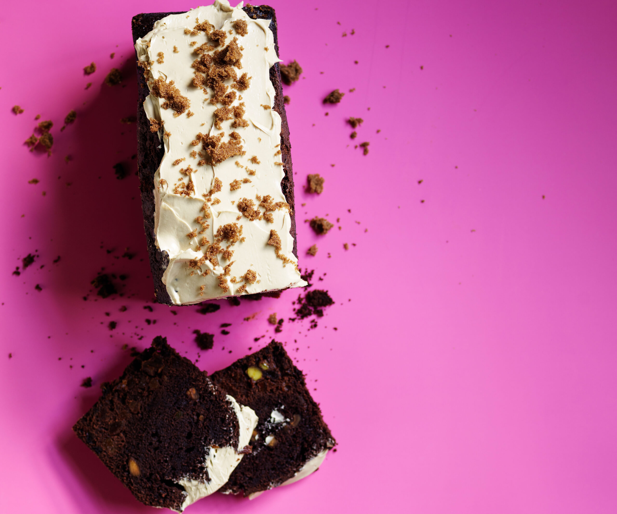 Chocolate, apricot and rum pound cake