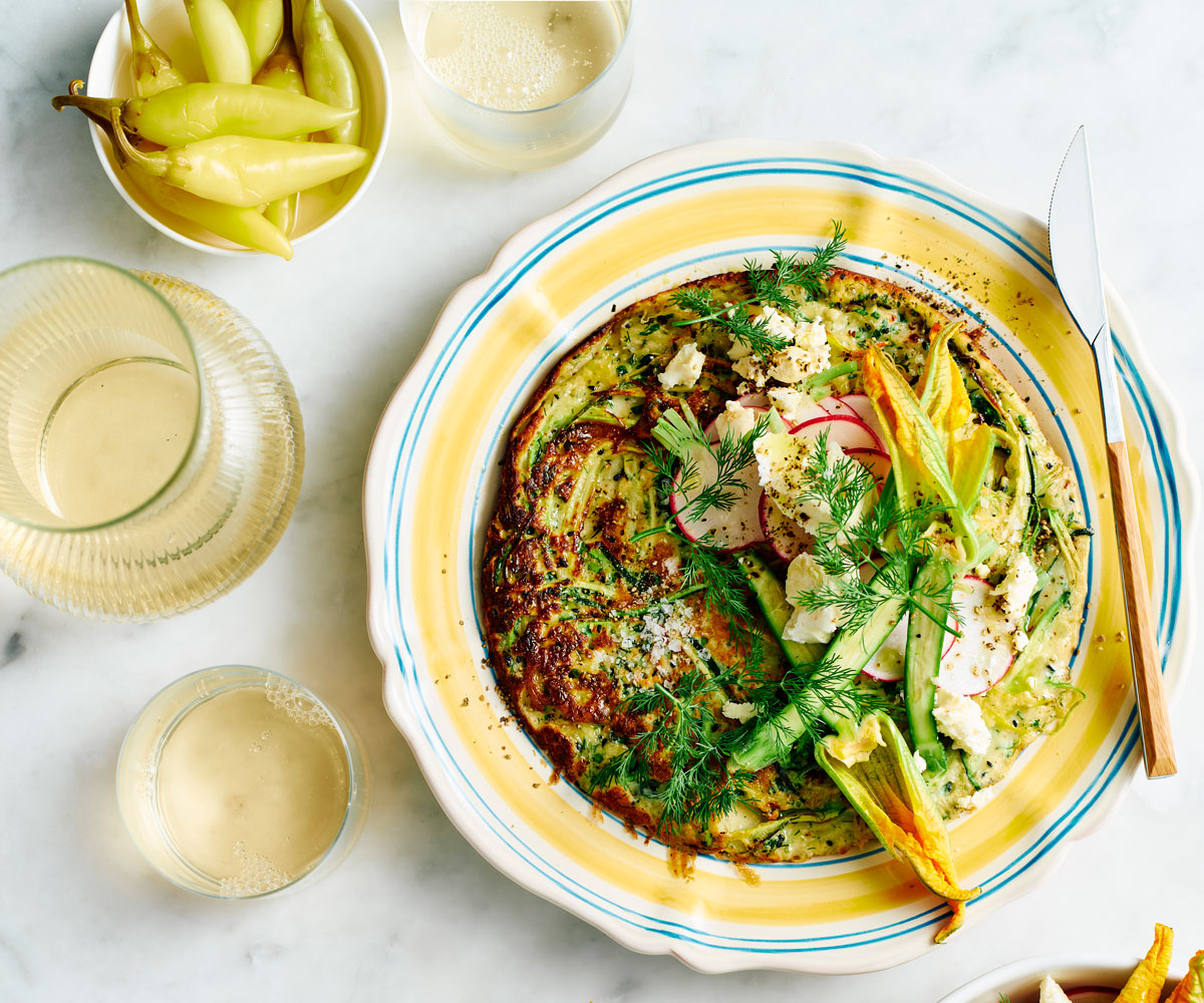 Zucchini and kataifi fritters