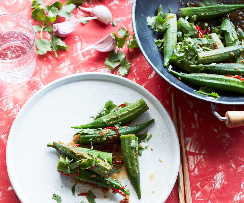 Stir-fried okra recipe | Gourmet Traveller