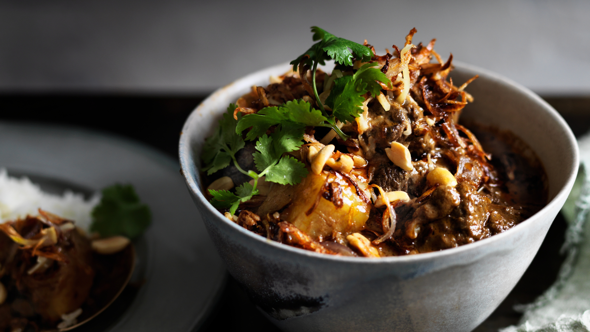 Beef Massaman, a popular type of Thai curry