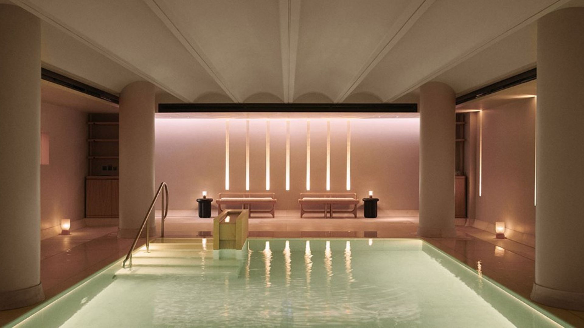 The indoor spa at Claridge's, one of the most famous London hotels