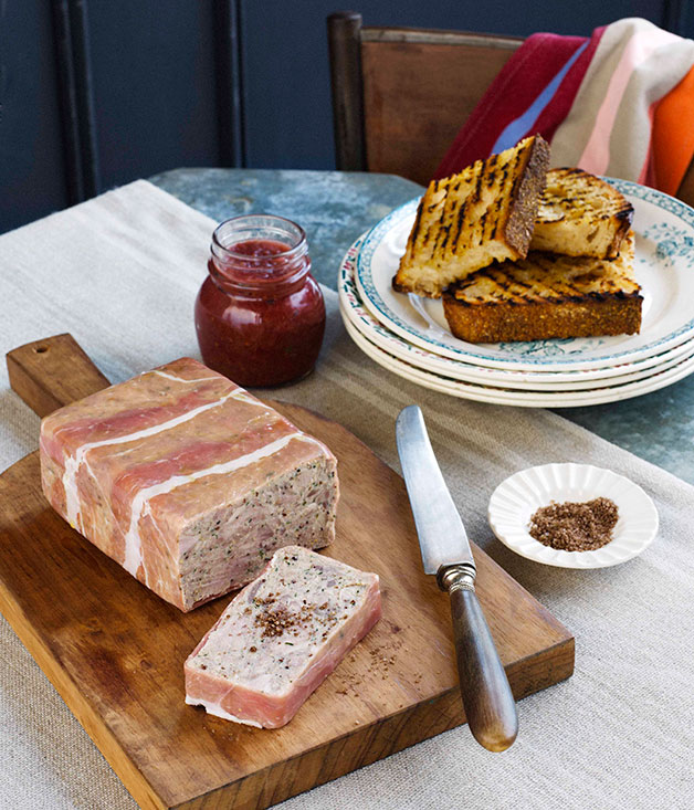 Pheasant and ham hock terrine with rhubarbapple chutney Gourmet