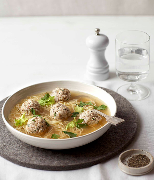 Chicken noodle soup Gourmet Traveller