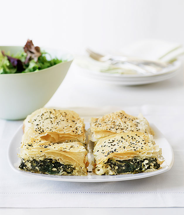 Spinach and feta tart