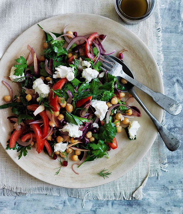 Persianstyle chickpea salad Gourmet Traveller