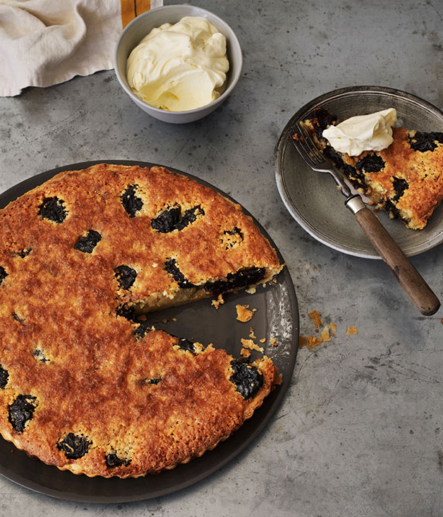 Almond, prune and rum tart recipe Baking recipe Gourmet Traveller