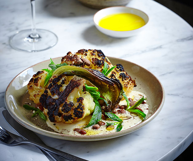 Whole roasted cauliflower recipes Gourmet Traveller