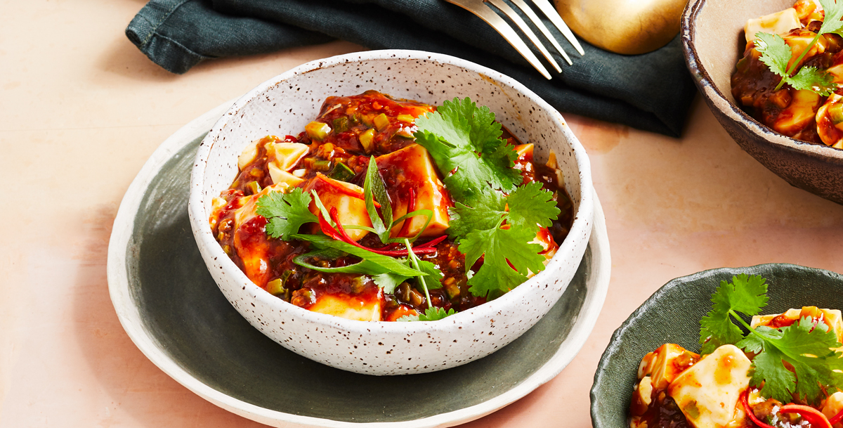 Vegan ma po tofu recipe by Louis Tikaram Gourmet Traveller