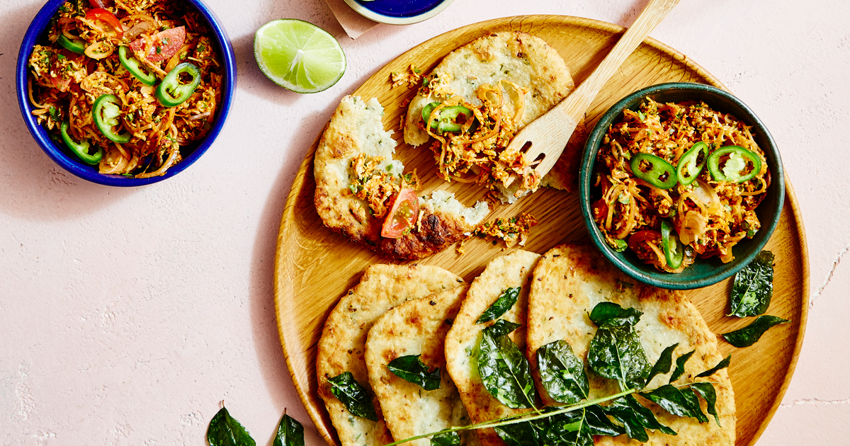 Pol sambol and roti recipe | Gourmet Traveller