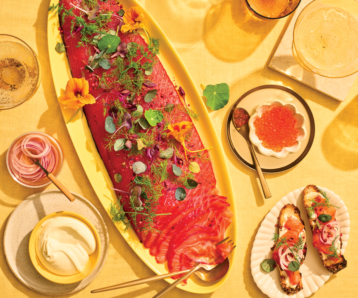 Salmon gravlax recipe, step by step Gourmet Traveller